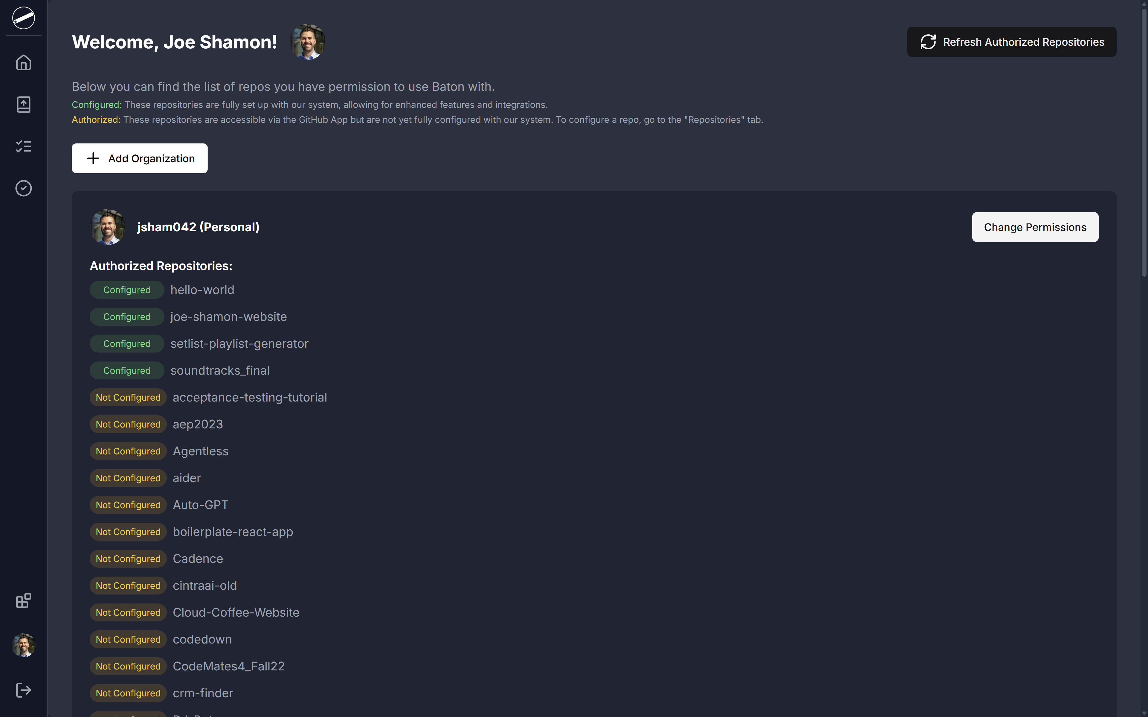 Account Dashboard